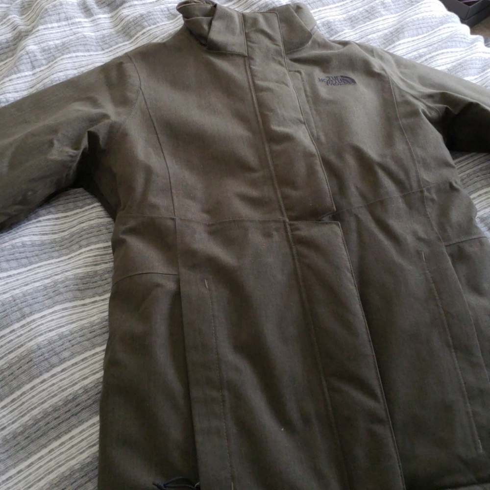 North Face Snow Jacket Olive Green